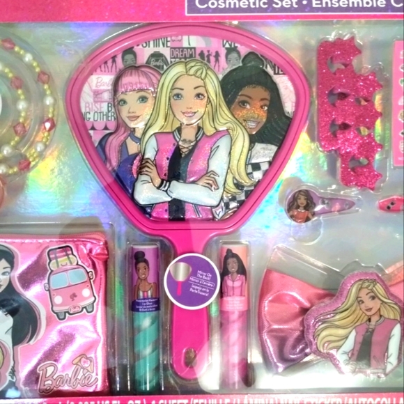 Barbie Mega Cosmetic Set Mirror Makeup Hair Nail Polish Bag - Picture 5 of 15